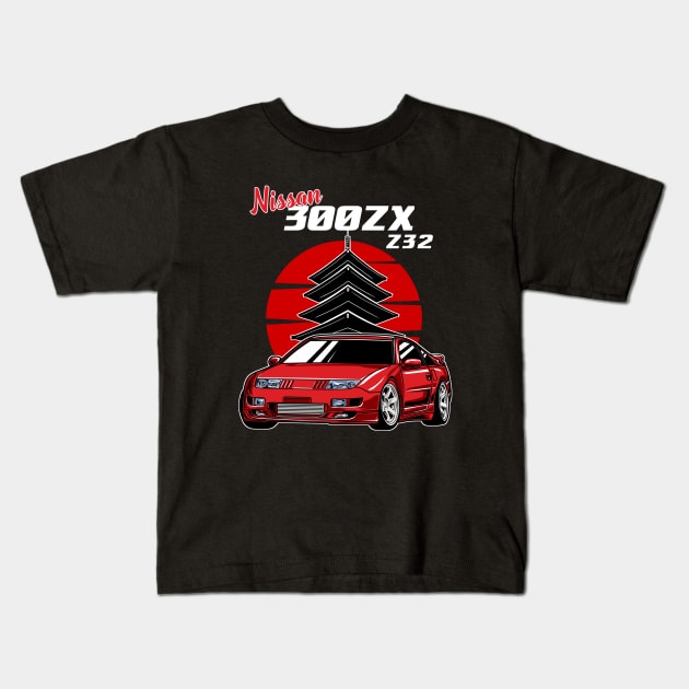 Nissan 300zx Kids T-Shirt by mirailecs